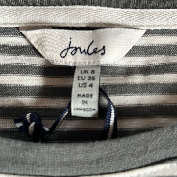 Joules Long Sleeve Top With Bumblebee Embellishment Size 4 - Picture 3 of 6